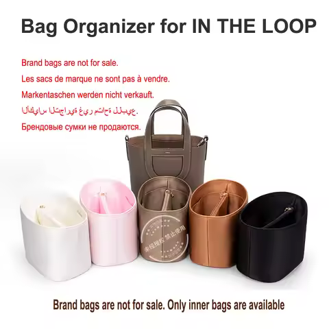 High Quality Bag Organizer for Hermes In the Loop Bag acetate satin silk bag fit storage cosmetic ba