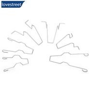 LOVESTREET 6Pcs Car Headlamp Light Bulb Retainer Spring Clips Buckles Metal Headlight Bulb Spring Cl