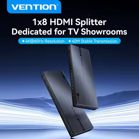 Vention 4K HDMI Splitter 1 in 8 out HDMI 2.0 Swicth for TV XBox PS5 PS4 1x8 HDMI 2.0 Switcher With P