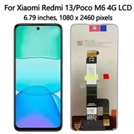 6.79"Display For Xiaomi Redmi 13 2404ARN45A LCD Display Screen With Frame Touch Screen For Poco M6 4