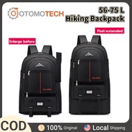 56-75L Multi-Function Hiking Backpack Waterproof Large Capacity Expandable Travel Pack