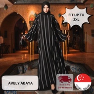 ★Mishkah Apparels★ AVELY Abaya - Crepe Modest Muslimah Jubah Fashion Apparel fit up to 2XL