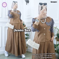 Adrea / Jenia set by N&D, modern women's skirt set, cotton zara mix haruka, super cool, trendy