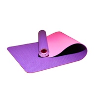 TRITON Tpe 2-Layer Yoga Mat 6mm Purple/Pink
