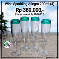 Tupperware Sparkling Allegra Wine - 200 ML || Tupperware Sparkling Allegra Glass Wine - 200 ML || Tu