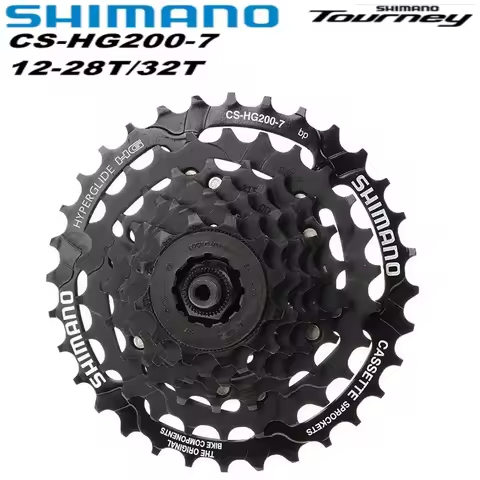 SHIMANO Tourney HG200-7 7Speed Mountain Bike Cassette Sprocket 12-28T/12-32T HG41 11-28T Flywheel Bi