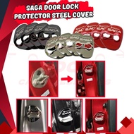 [4PC] Proton SAGA VVT MC2 2016 - 2025 Door Lock Cover Car Accessories Aksesori 2023 2019 2022 2021 M