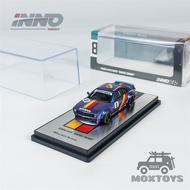 INNO 1:64 SILVIA (S14)#8 ROCKET BUNNY Purple Diecast Model Car