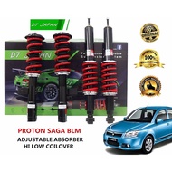 D7 PROTON SAGA BLM FLX HI LOW ADJUSTABLE HIGH LOW COILOVER SET