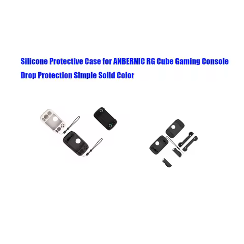 Silicone Protective Case for ANBERNIC RG Cube Gaming Console Drop Protection Simple Solid Color