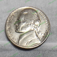 koin kuno negara Amerika Liberty 1975 5 cents.
