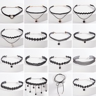 Collar Women Clavicle Chain Neck Jewelry Neck Strap Necklace Neck Chain Lace Short Necklace