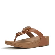 FitFlop LULU Marbled-Stone Toe-Post Sandals - Deep Tan (A4T-C15)