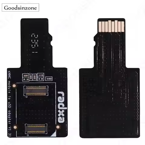 eMMC to uSD board for eMMc Module For Radxa 5C | X4 | Zero, Used with SD Card Reader for Radxa Mothe