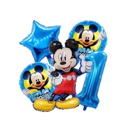 Mickey Theme Number Balloon Set Birthday Party Balloon Combination Set Birthday Decoration 26.6.12