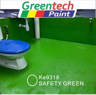 KE9318 SAFETY GREEN FULL SET Epoxy Floor Coating (FREE Tool Set + 1L PRIMER WATERPROOF + 1L EPOXY PAINT + 0.5 KG ANTI-SLIP POWDER) GREENTECH