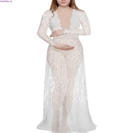 Fashion Maternity Photography Props Maxi Maternity Gown Lace Maternity Dress Fancy Shooting Photo Su
