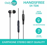 Headset Bass Stereo Terbaru S4 TDK Warna Original