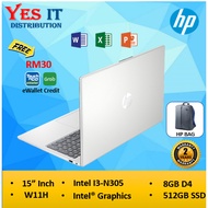 HP Laptop 15-fd0673TU SILVER ( I3-N305 / 8GB RAM D4 / SSD 512GB / 15"INCH / W11H / H24M )