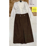 [REAL SHOP PHOTOS]CV714 Long evening dress with stylish patterns and youthful shape hot trend for 2h