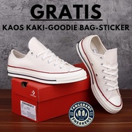 Converse 70s Low Cream Shoes | Men's and Women's Shoes | Converse Short | WHITE SCHOOL SHOES Kasut L