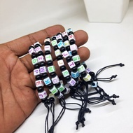 Full Letter Drawstring Bracelet Mote Letter Variation Bracelet