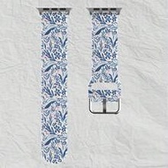 1pc Soft Elastic Breathable Floral Printed Watch Band, Compatible With Samsung, Honor Smartwatches, 