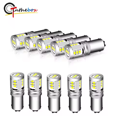 Gtinthebox 10PCS Canbus 12V H21W BAY9S BAX9S BA9S LED Bulbs For Reverse Light,Parking Light,License 