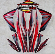 Stiker Striping Motor Jupiter Z Robot 2010 Merah Sticker Lis Body Standar COD