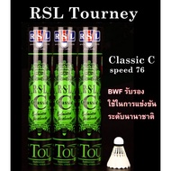 RSL Badminton Shuttlecock RSL Classic Speed 76 Feather Shuttlecock/Best Durability Top Grade Goose F
