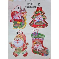 GANTUNGAN K411 Christmas hangers with 4 motifs, size 40x33cm