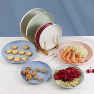 IS - ROUND PLATES COLORFULJERAMIS - PATTERNED SHELL PLATES COLORFULJERAMIS - WHEAT STRAW ROUND PLATE