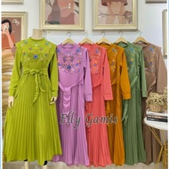 Pleated Jersey Dress LD 90-100 Muslim Prisket Jersey Dress S - XL