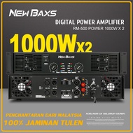 New Baxs RM500 audio Power amplifier, connected to speakers 2 ohms 900 watts, 4 ohms 800 watts, 8 oh