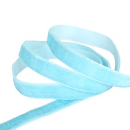 YILQQPER ริบบิ้น ลูกไม้ 5 Yards 10mm Solid Color Velvet Ribbons Non-elastic Lace Ribbon for Sewing W