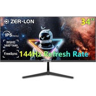 [MDJT] 34 Inch Ultrawide Gaming Monitor IPS 21:9 Ultra-WQHD 3440 x 1440P Computer Monitor AMD FreeSy