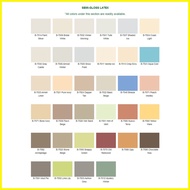 ◺ ♧ ◐ BOYSEN PERMACOAT LATEX PAINT COLOR SERIES WHITE SENSES (B-7515)