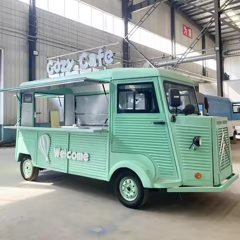 YG Small Food Cart Mobile Restaurant Trailer Electric Food Truck for Sale United States