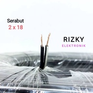 2x18 AWG 24 awg24 Copper Stranded Cable Double Audio Electrical Cable