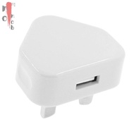 }MSHZ{ UK Plug 3 Pin USB Plug Adapter Charger Power Plug For Phones Tablet Chargeable