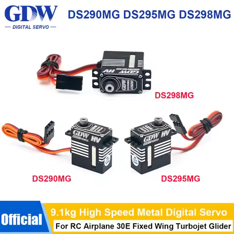 GDW DS298MG 20g 9.1KG High Speed Metal Digital Coreless Micro Servo For 30E Fixed Wing Airplanes Tur