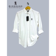 KEMEJA Giordano men's premium long-sleeved shirt Giordano men's slim-fit shirt/