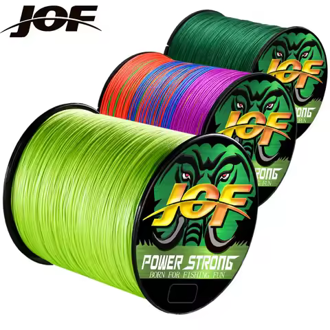 JOF 4 Strands Fishing Line 300/100M Braided PE Fishing Strong Fishing Line Multifilament Durable Fis