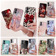 For Motorola Moto G84 Case XT2347-1 Popular Flower Butterfly Soft Silicone Cover Phone Case For Moto