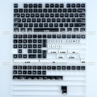 【Free-delivery】 KBDiy PYGA Keycap SA Profile ABS Double Purple Black Translucent Keycaps For Mechani
