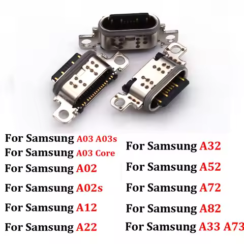 10Pcs USB jack socket connector charger Charging Port For Samsung A02 A02s A22 A32 A52 A72 A03 Core 