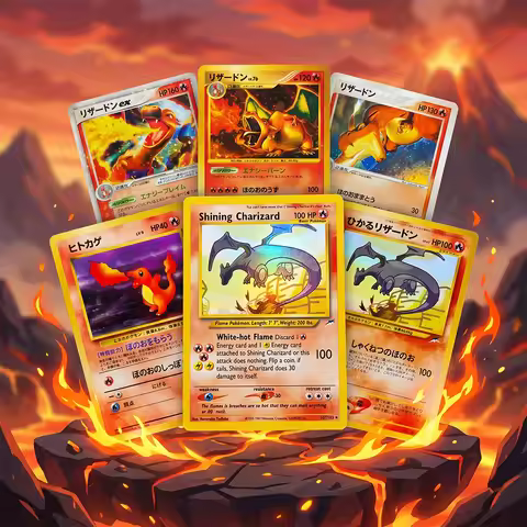 Anime PTCG Proxy Collection Shining Charizard 107/105 Neo Destiny Unlimited Holo Rare Card Charizard