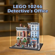 Lego 10246 Detective Office Display Case Popmart Labubu Zimomo Sneakers Jewelry Kotak Pameran Pejaba