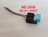 Relay AC Biru 12V Kaki 4 Denso Toyota Daihatsu Mitsubishi