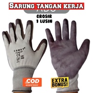 1 Lusin sarung tangan safety kerja comet promaster shima Lapis karet 12 pasang GROSIR